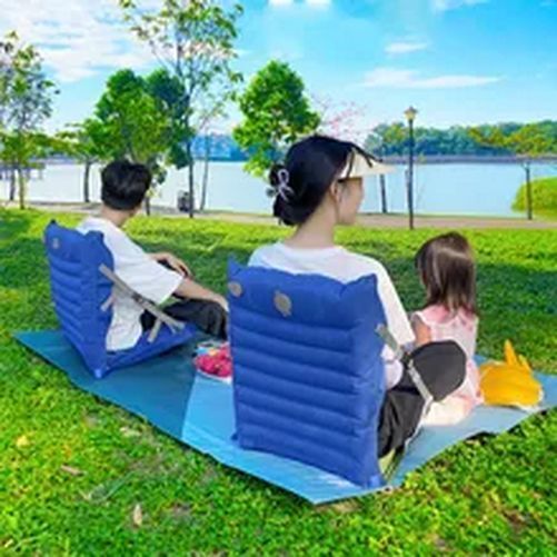 Outdoor Foldable Chair With Backrest Inflatable Camping Folding Chair Stadium