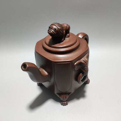 Chinese Yixing Purple Clay Teapot Tea Set Pot Zisha Ceramic Cute Decor Figurine