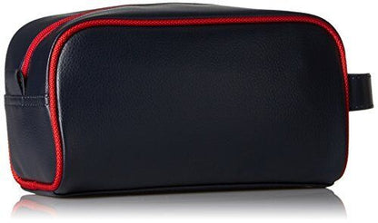 Nautica Men's Top Zip Travel Kit Toiletry Bag Organizer, red, One Size, Red