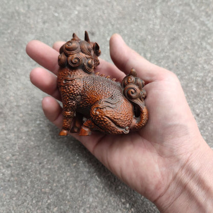 Chinese Sculptures Wooden Dragon Statue Wood Carving Room Decorative Sculpture