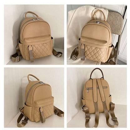 2023 Embroidered Backpack Women's PU Bag Multi-function Backpack