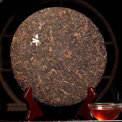 710g Yunnan Old Pu-erh Tea Cake Ancient Tree Puerh Ripe Tea Premium Cooked Pu'er