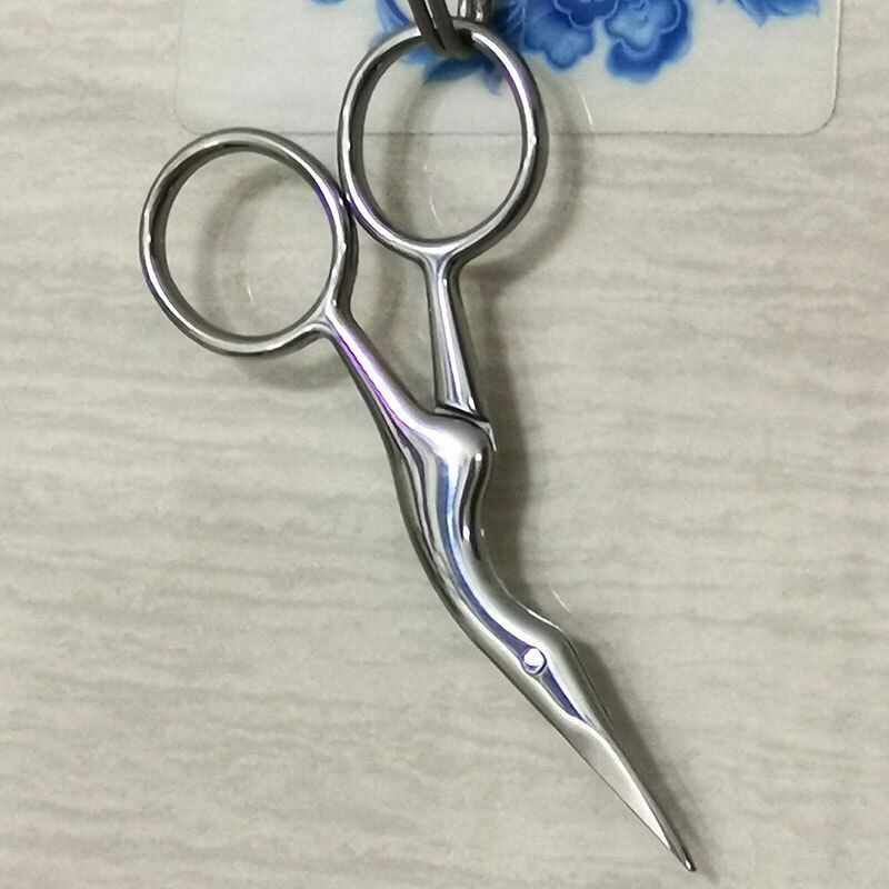 Mini Crane Vintage Scissors 9.4cm Stainless Steel Extra Small Embroidery Shears