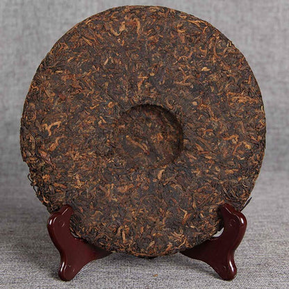 357g Ecological Ancient Tree Tea Golden Bud Lao Ban Zhang Premium Ripe Puerh Tea