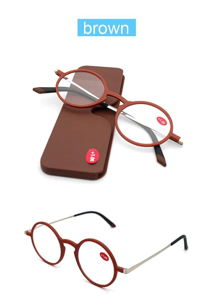 Ultra Optics Reading Glasses With Case Folding Thin Easy Carry + POD Presbyopia