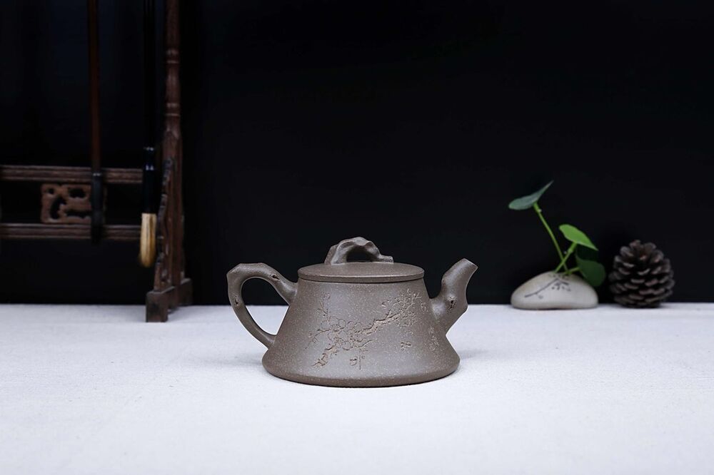 230cc chinese Yixing Handmade Zisha QingHui clay Teapot ShiPiao Hu Tea Pot