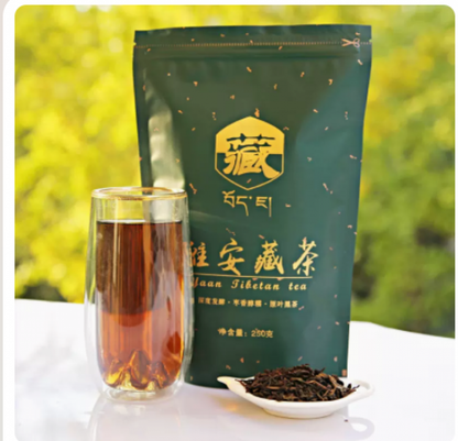 糯香醇雅安藏茶黑茶老川茶中国 藏茶四川茶叶散茶500g Ya'an Tibetan Tea Black Tea Laochuan Tea