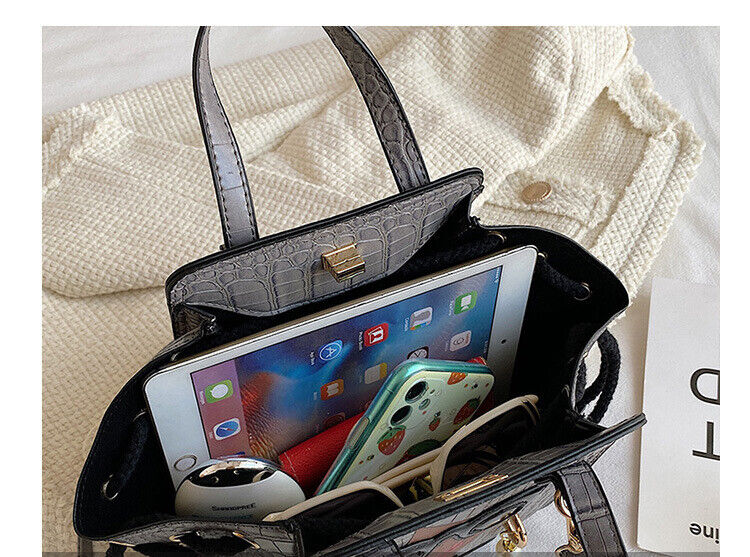 Lady Face Shoulder Bags Funky Top Handle Satchel Handbags Clutch Purse Bat Bag