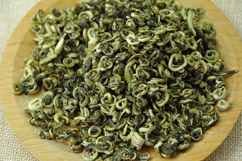 Chinese Xue Bi Luo Chun,JASMINE Snow Snail Spring Green Tea grüner Tee thé vert