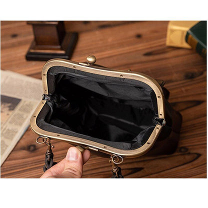 Clip Bags Women PU Leather Shoulder Crossbody Bag Ladies Handbag Female