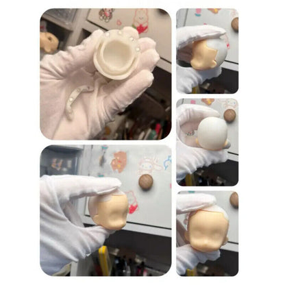 Pottery Clay Tools Resin Empty Shell Dolls Heads Magnetic Suction Insertion Type