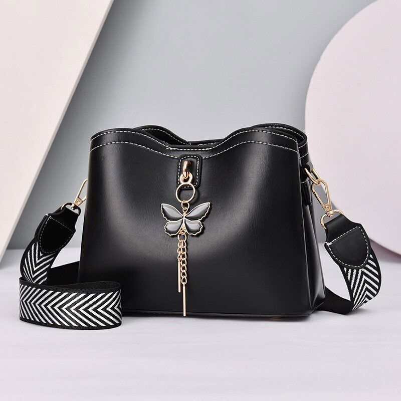 Women Handbag Butterfly PU Leather Bags Ladies Crossbody Tote Shoulder Bag