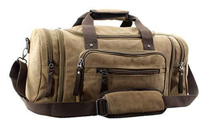 JIAO MIAO Overnight Handbag Shoulder Canvas One Size (Hardcode), Coffee