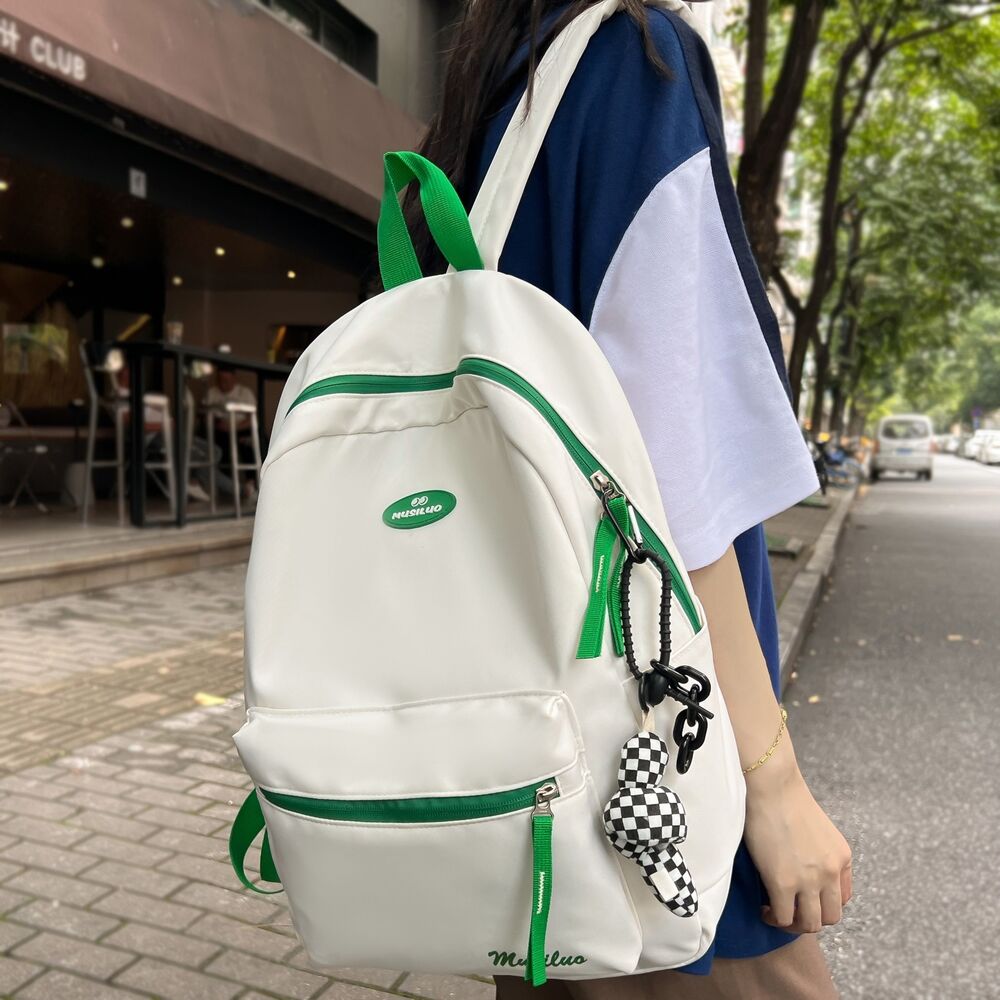 Waterproof Student Backpack Travel School Bag College Book Bags 32*12*43 CM Gray