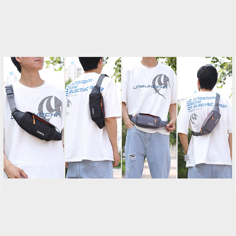 Fashion Men's Multicolor Waist Packs Waterproof Running Bag Outdoor Belt Bag