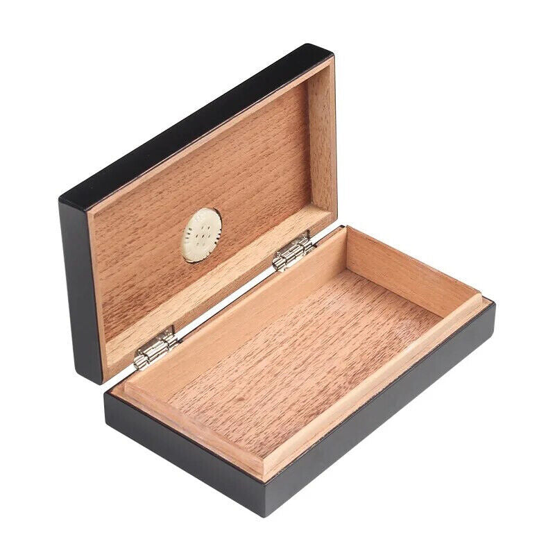 Cigar Case Cedar Wood Cuban Humidor 4Pcs Portable Travel Accessories 19x11x4.5cm
