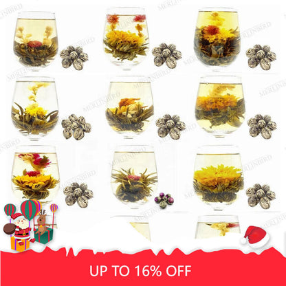 Handmade Gomphrena 20 Flavors of Blooming Flower Tea Ball 20pcs