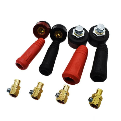 Quick Connector Welding Machine Cable Rapid Fitting Europe Plug Socket Red Black