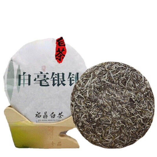 300g 2015 White Tea Cake Pekoe Silver Needle Old White Tea Chinese Slimming Tea