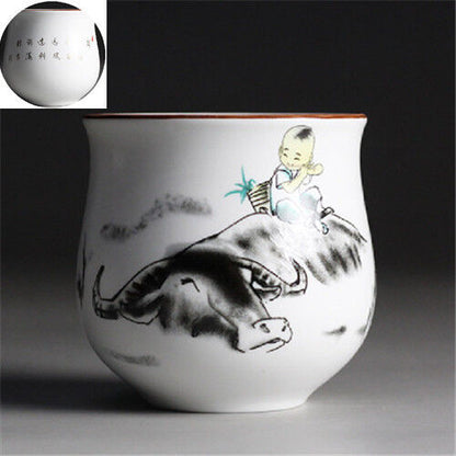 Chinese tea cup Japanese style master cup of tea blue-and-white porcelain cups