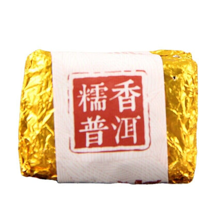 500g Handmade Glutinous Fragrant Pu-Erh Ripe Tea Small Square Pu-erh Tea Brick