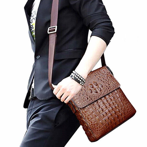 Alligator Crocodile Skin Shoulder Messenger bags, Men's Luxury Bag