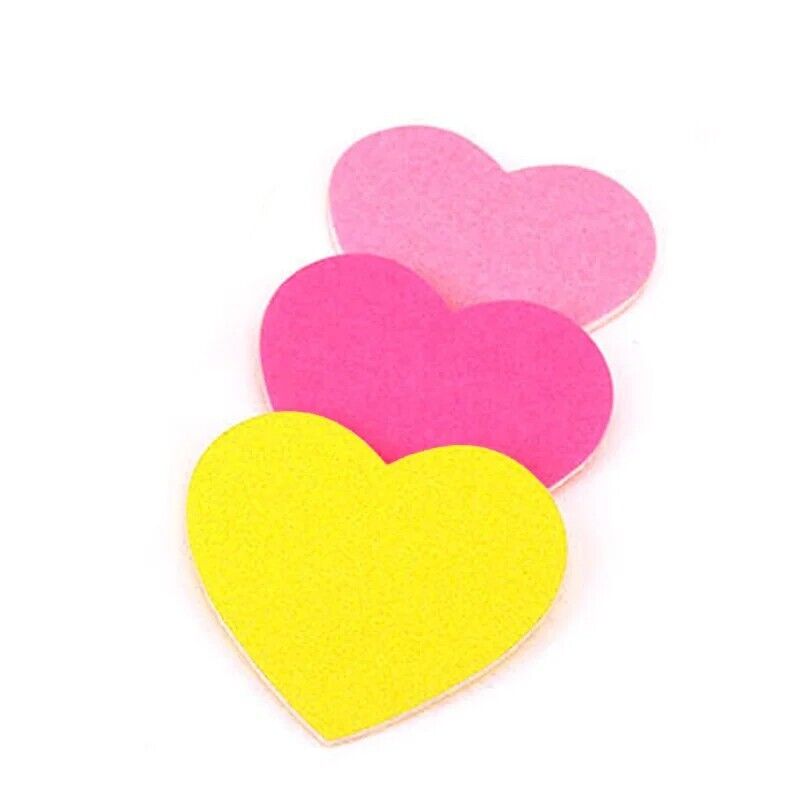 Nail File 50Pcs Disposable Manicure Pedicure Toolkit Lime Heart Buffer Sandpaper
