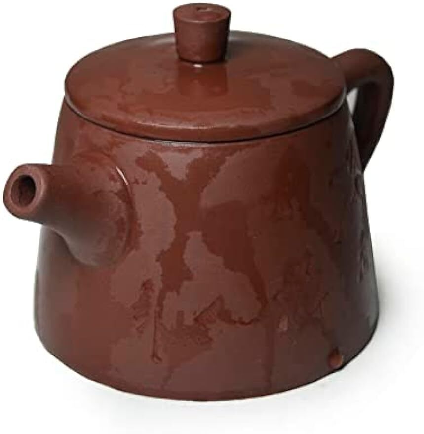 Yixing Zisha Clay Teapot 5.4oz Chinese Tea Pots 紫砂壶 Conical Soaking kettle red