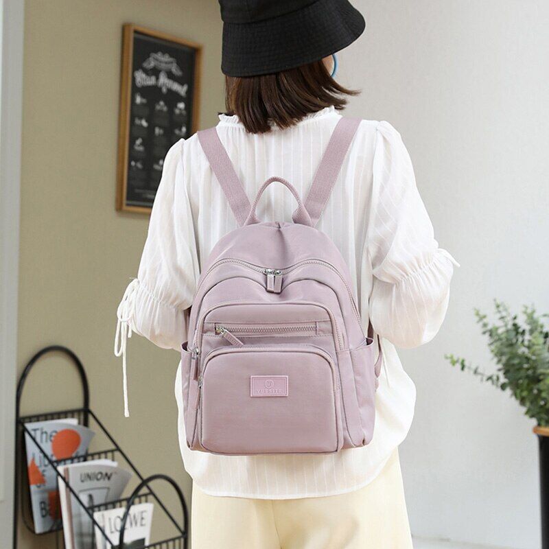 Women's Backpack Nylon Backpack Student School Bag Girls' Small Travel Rucksack