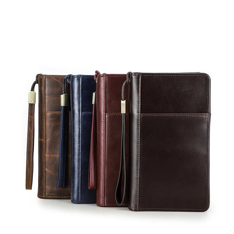 Men Passport Cover Travel Wallets ID Card Bag Organizer Document Pouch