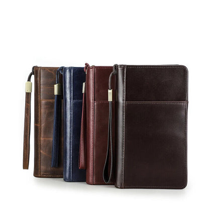 Men Passport Cover Travel Wallets ID Card Bag Organizer Document Pouch