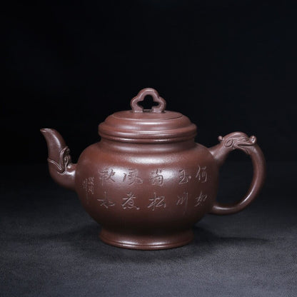 Chinese Yixing Zisha Clay Handmade Exquisite Teapot（掇只 底款：俞国良）