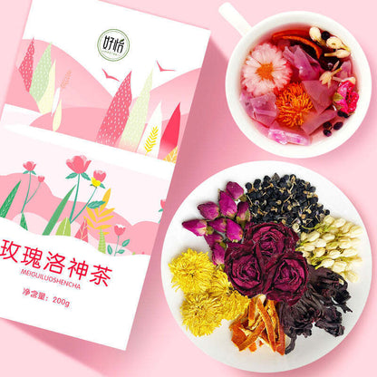 100g Rose Roselle Tea Herbs Flower Tea Black Gouqi Dried Tangerine Chrysanthemum