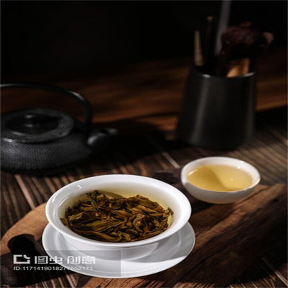 100g Yunnan Puerh Tea Moon Cake Flower Good Moon Round Pu'er Raw Tea Health Care
