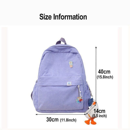 Backpack Student Schoolbags Fashion Simple Teenage Girls Travel Backpack