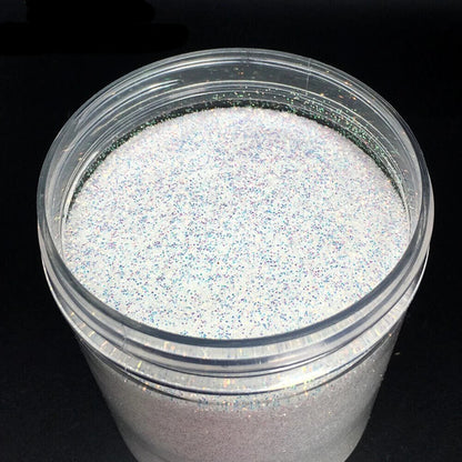 Nail Art Decor 1 Bottle AB White Sequins Glitters Holographic Flakes 0.2 0.4 1mm