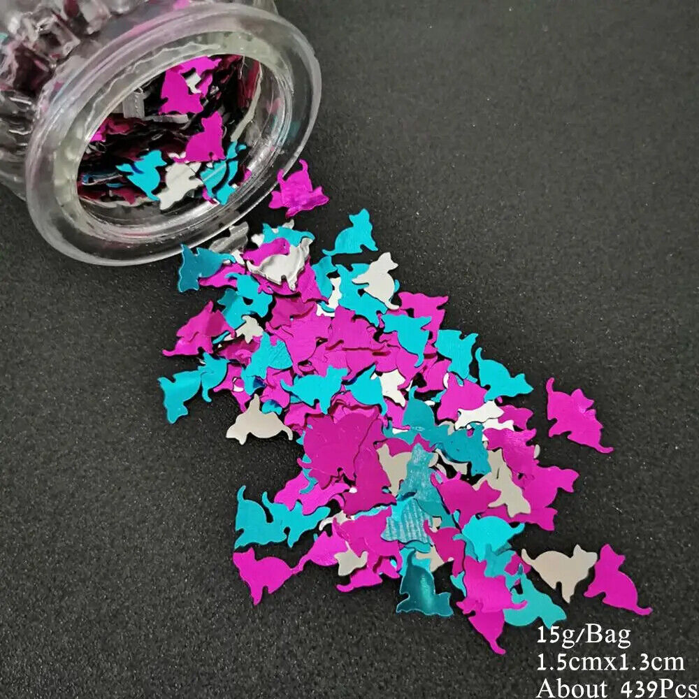 Animal Theme Confetti 15g Cat Dog Spider Bat Sequins DIY Party Table Decorations