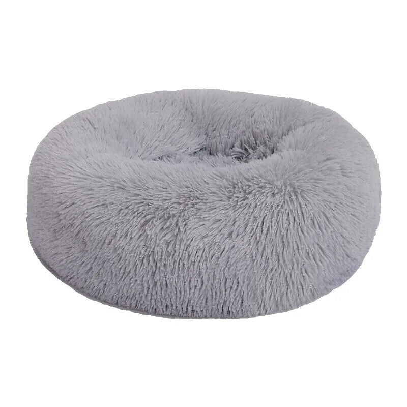 Cat Pet Beds Plush Round Kennel Dog Beddings Winter Warm Soft Mat Supply 40-50cm