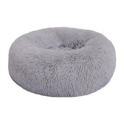 Cat Pet Beds Plush Round Kennel Dog Beddings Winter Warm Soft Mat Supply 40-50cm