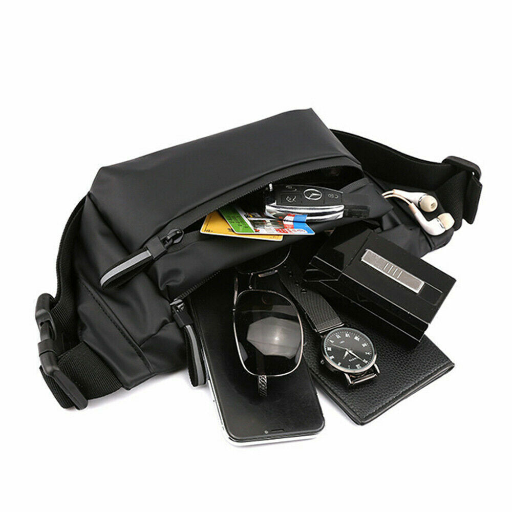 Men Belt Bag Chest Pack Male Waist Bag Sports Pack Men's Travel Shoulder Bags