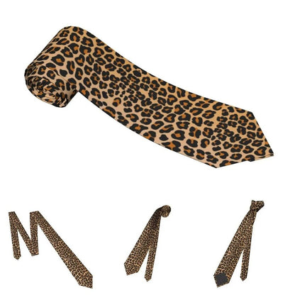 Men Women Neckties Polyester Slim Classic Fashion Animal Leopard Printed 145x8cm