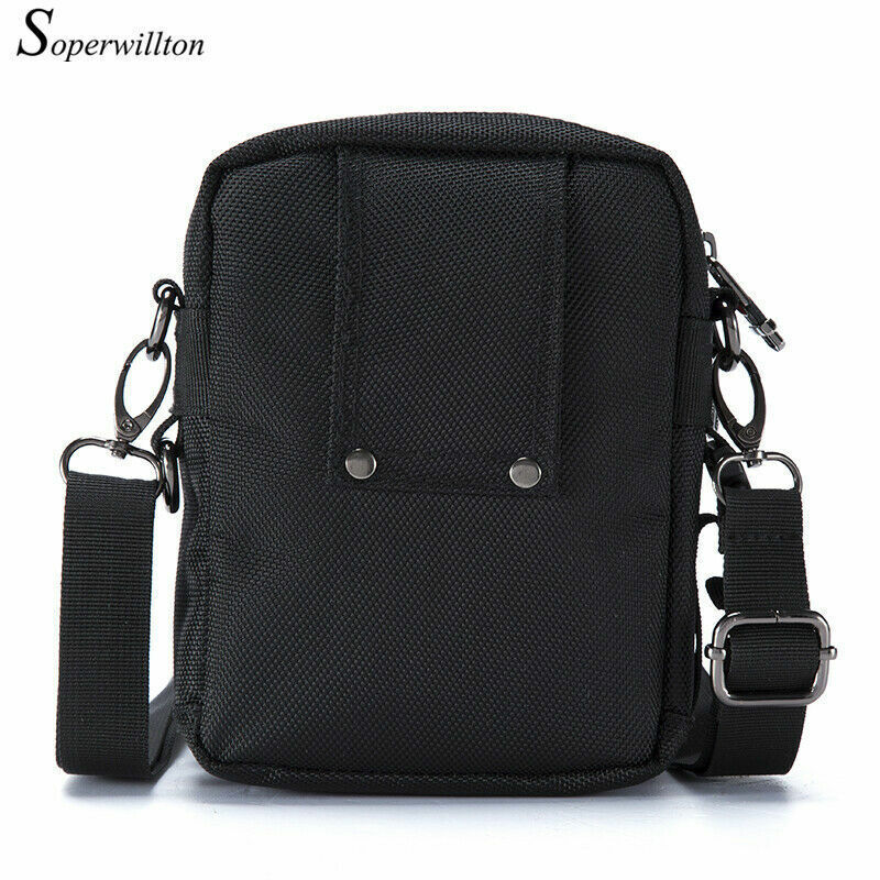 Men's Crossbody Bag Waterproof Purse Oxford 1680D Zipper Shoulder Bag Versatile