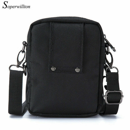 Men's Crossbody Bag Waterproof Purse Oxford 1680D Zipper Shoulder Bag Versatile
