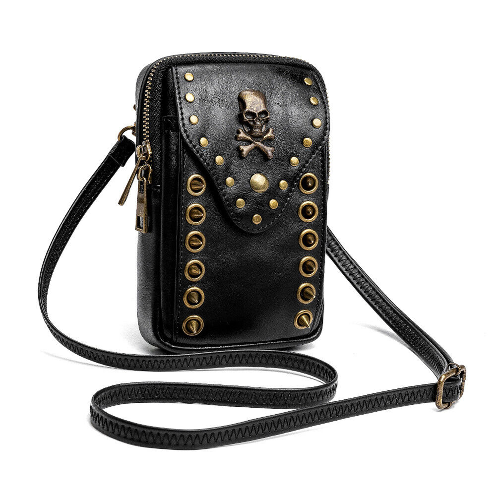 Women's Leather Small Shoulder Bags Outdoor Daypack Fanny Pack Waist Belt Bag