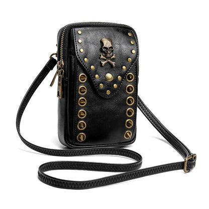 Women's Leather Small Shoulder Bags Outdoor Daypack Fanny Pack Waist Belt Bag