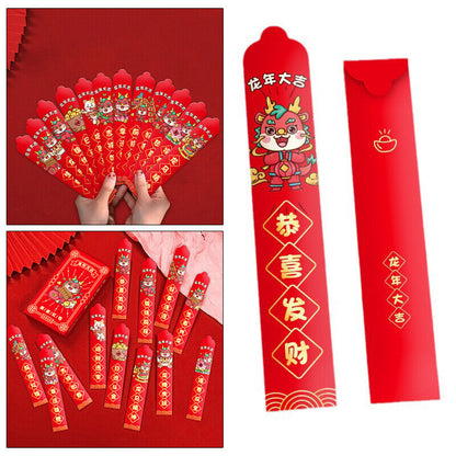 24PCS 2024 Chinese New Year Money Envelope HongBao Blind Boxes Lucky Money Bag
