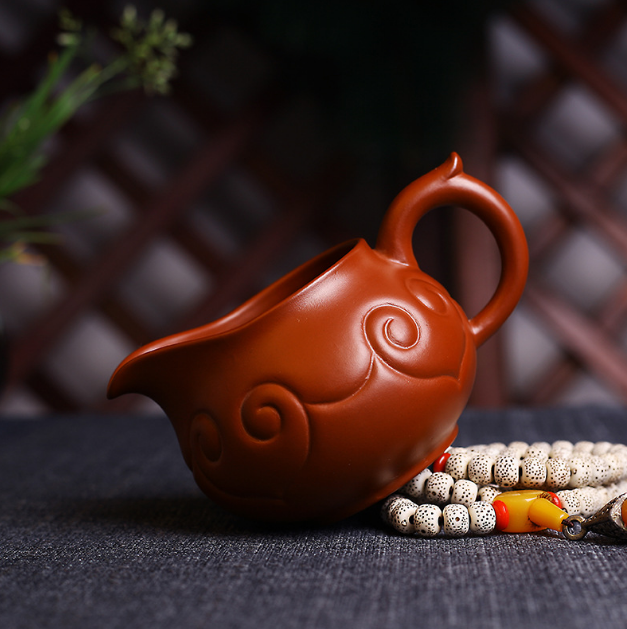 Kung Fu tea set accessories handmade Ruyi fair cup Yixing raw ore purple sand fa