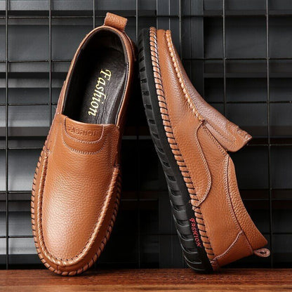 Genuine Leather Men Loafers ShoesMen dress shoes Flat men Driving Shoes