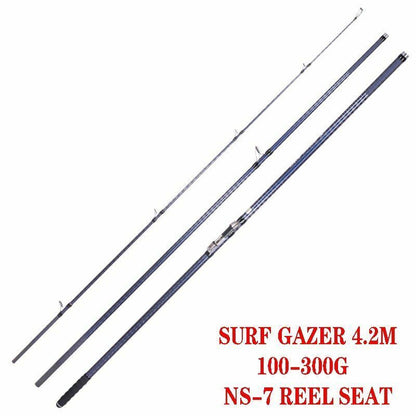 Casting Rods Surf Quality Full 4.2m 46t High-carbon 3 Sections Distance Throwing