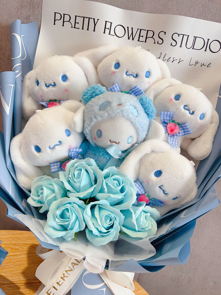 Sanrio Cinnamoroll Cartoon Plush Doll Bouquet Birthday Valentine's Day Gift
